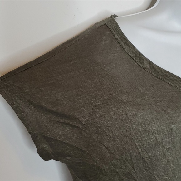 RACHEL ZOE 100% Linen Tied waist Top - Picture 4 of 8